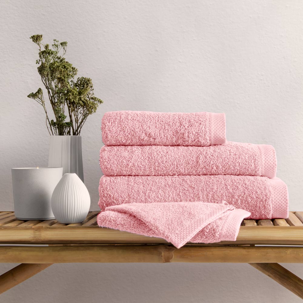 Pure Handtuch-Serie rosa Unifarbene |