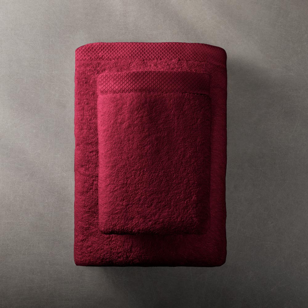 Handtuch-Serie Pure bordeaux | Unifarbene